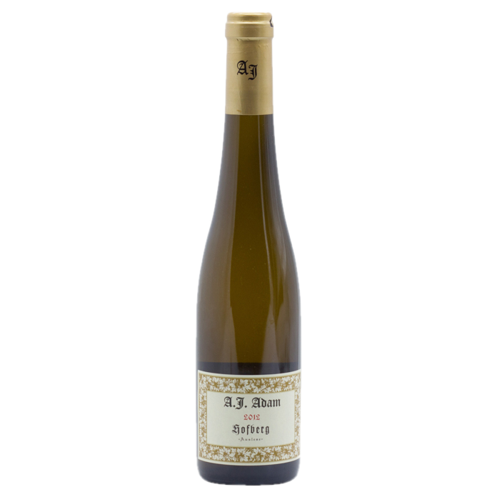 2012 AJ Adam Hofberg Auslese Goldkapsel 375ml (ITM51100) single bottle shot