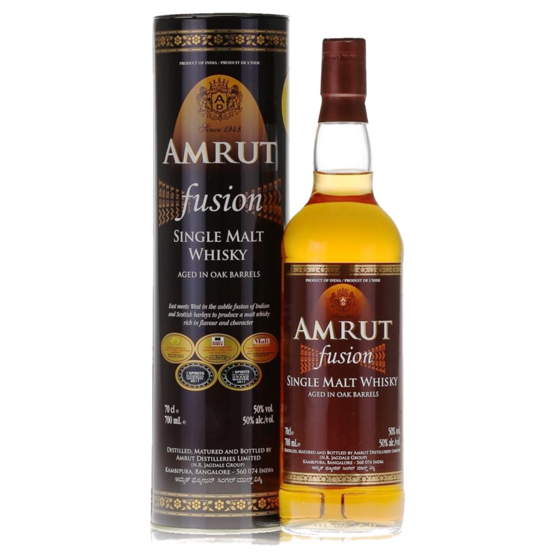 Amrut Fusion 50% 700ml (ITM46916) single bottle shot