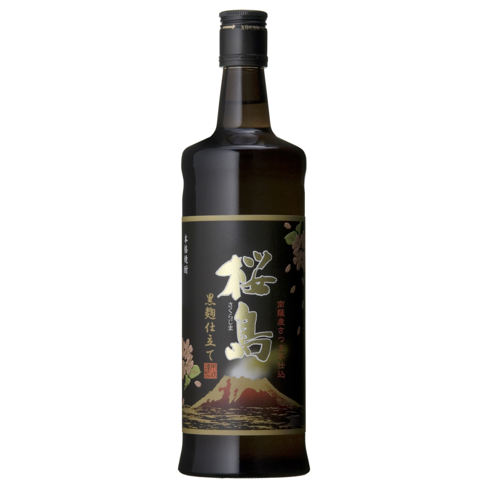 Hombo Shuzo Kuro Koji Jitate Sakurajima Shochu 720ml (ITM50629) single bottle shot