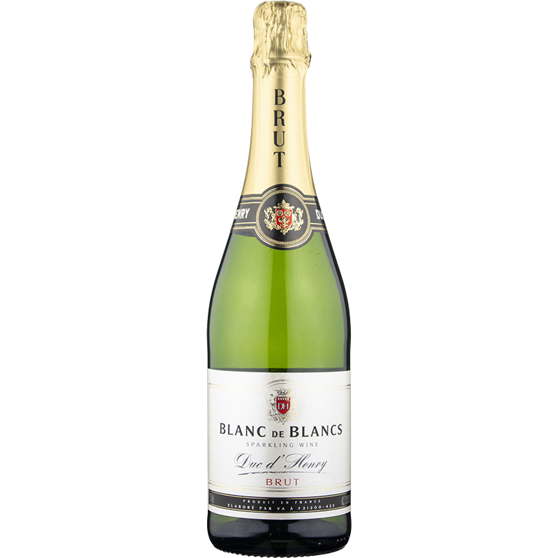 NV Duc D'Henry Sparkling Blanc de Blancs (ITM26992) single bottle shot