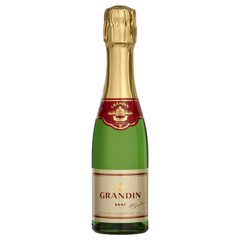 NV Grandin Methode Traditionnelle France Brut 200ml (ITM46724) single bottle shot
