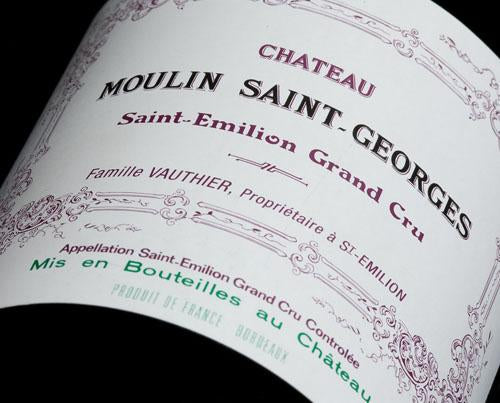2017 Château Moulin Saint-Georges (ITM62605) single bottle shot