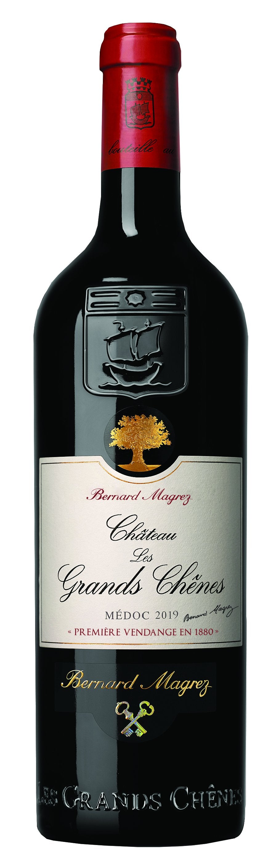 2015 Chateau Les Grands Chênes (ITM59298) single bottle shot