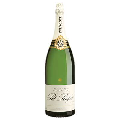 1 bottle of NV Pol Roger Brut Reserve Non Vintage Jeroboam 3l wine (ITM43096)