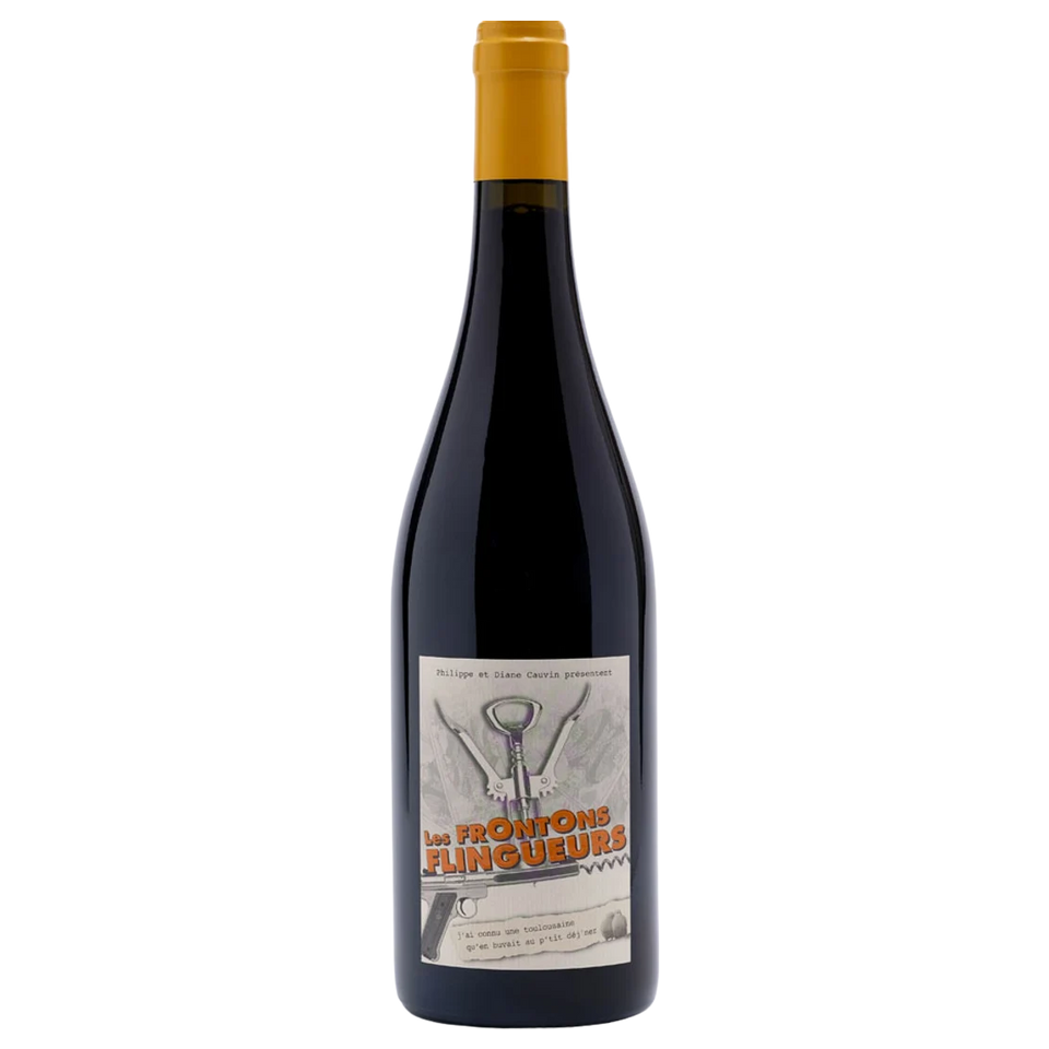 A bottle of 2021 La Colombiere Les Frontons Flingueurs red 750ml Red Wine