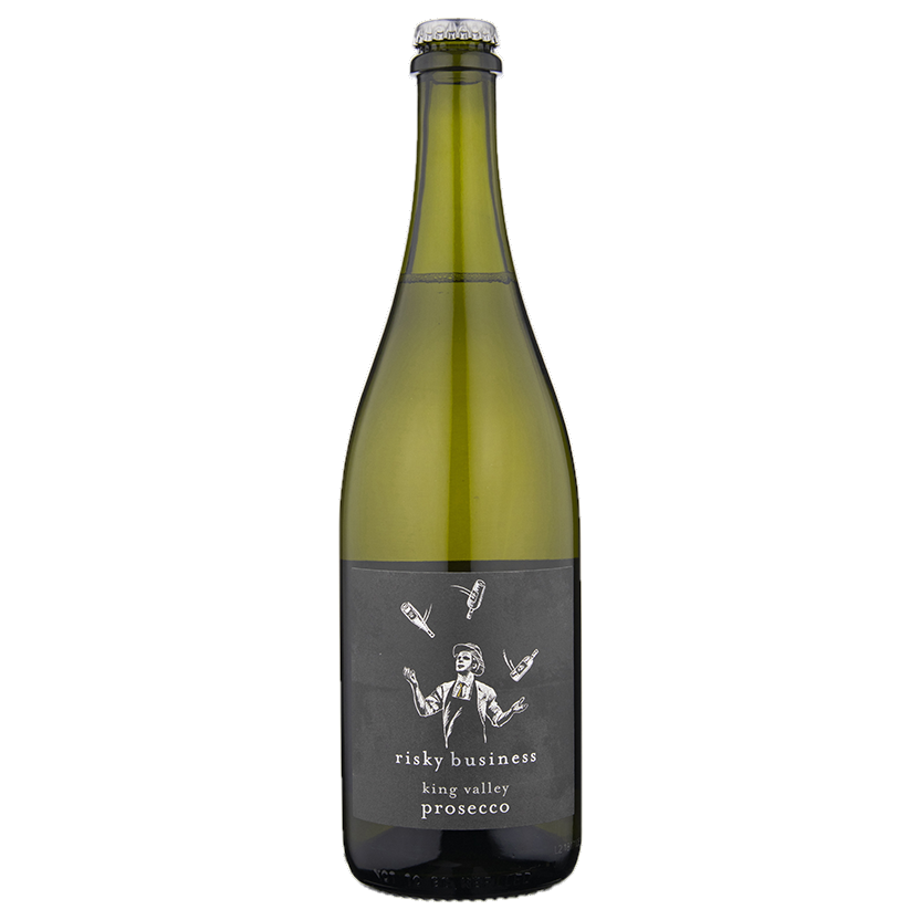 A bottle of NV Risky Business Prosecco 750ml Sparkling Wine