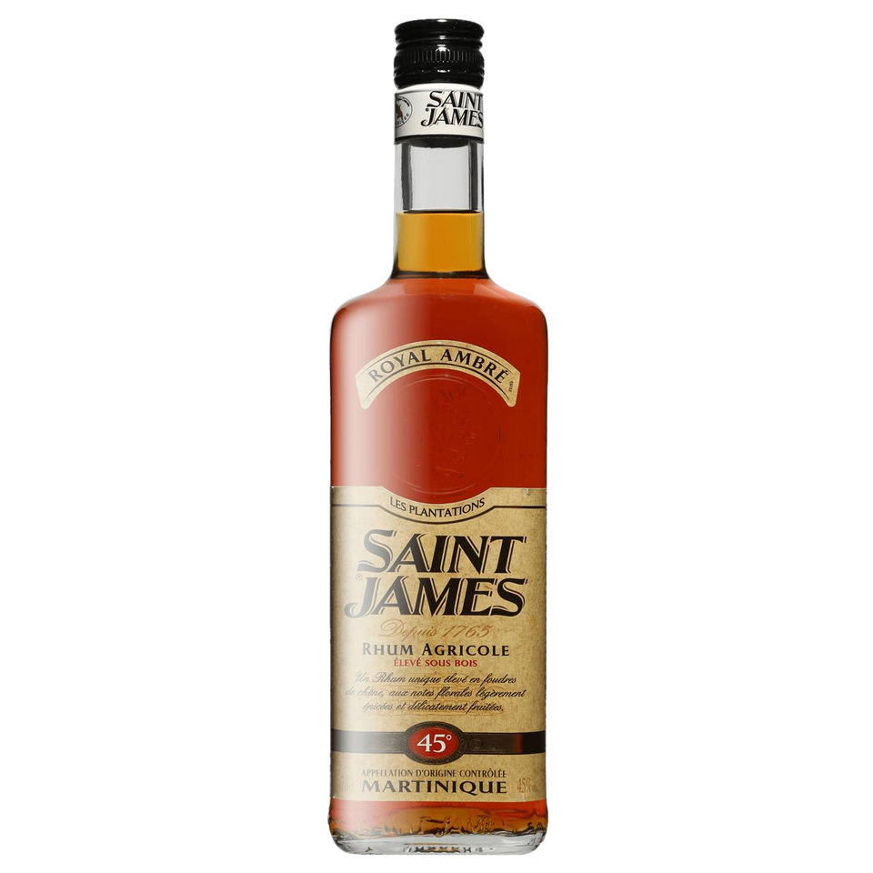 A bottle of St James Rum Agricole 'Royal Ambre' (Amber) 45%  700ml