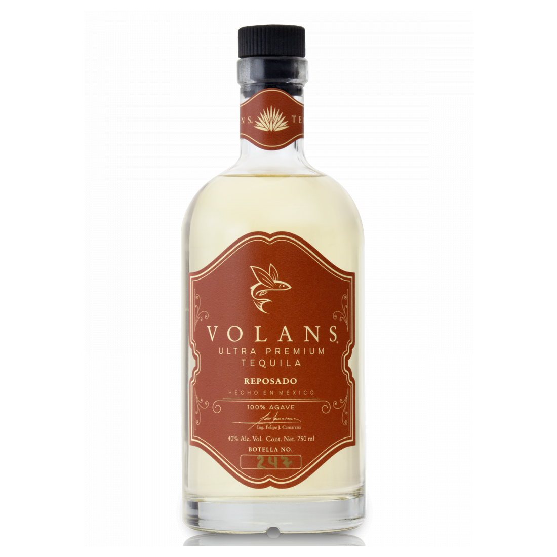 Volans Ultra Premium Tequila Reposado 40% (ITM119281) single bottle shot