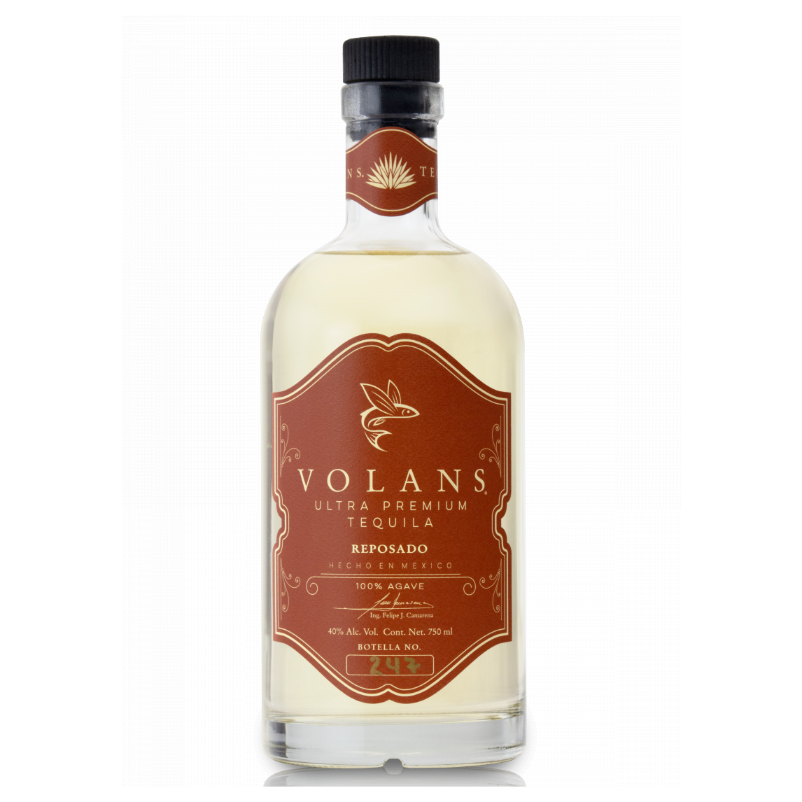 Volans Ultra Premium Tequila Reposado 40% (ITM119281) single bottle shot