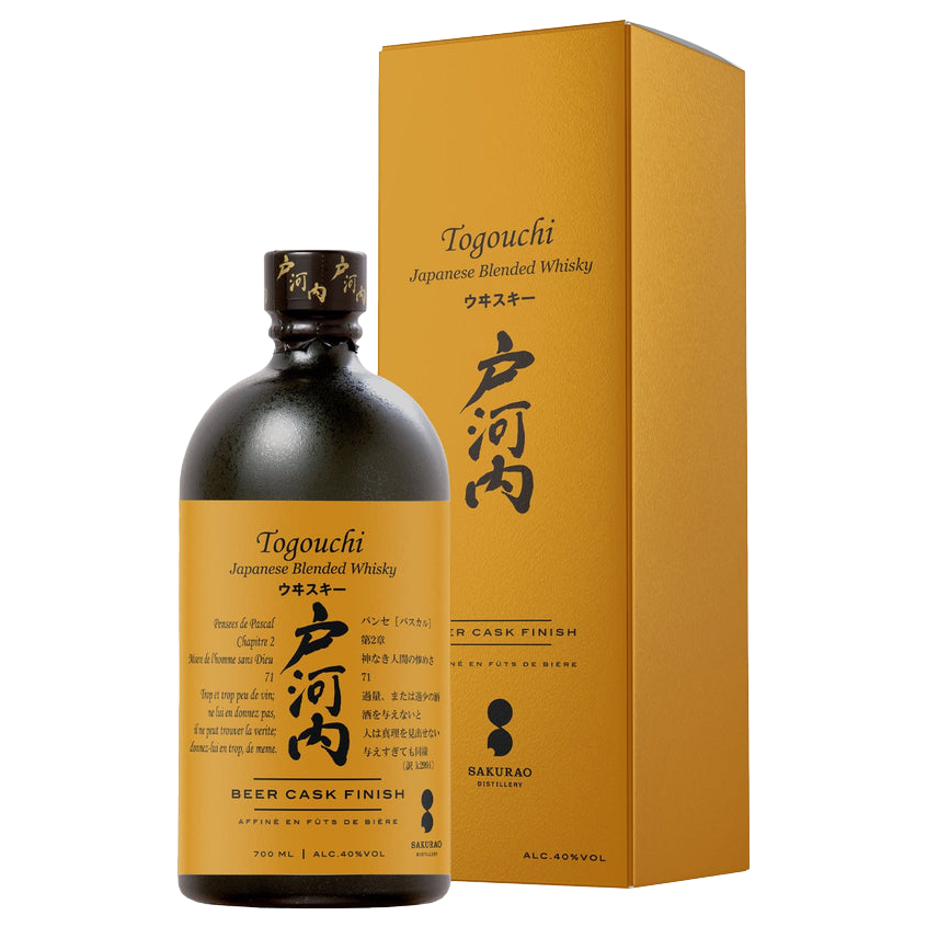 TOGOUCHI BLENDED BEER CASK FINISH JAPANESE WHISKY 40% 700ML (ITM206734) single bottle shot