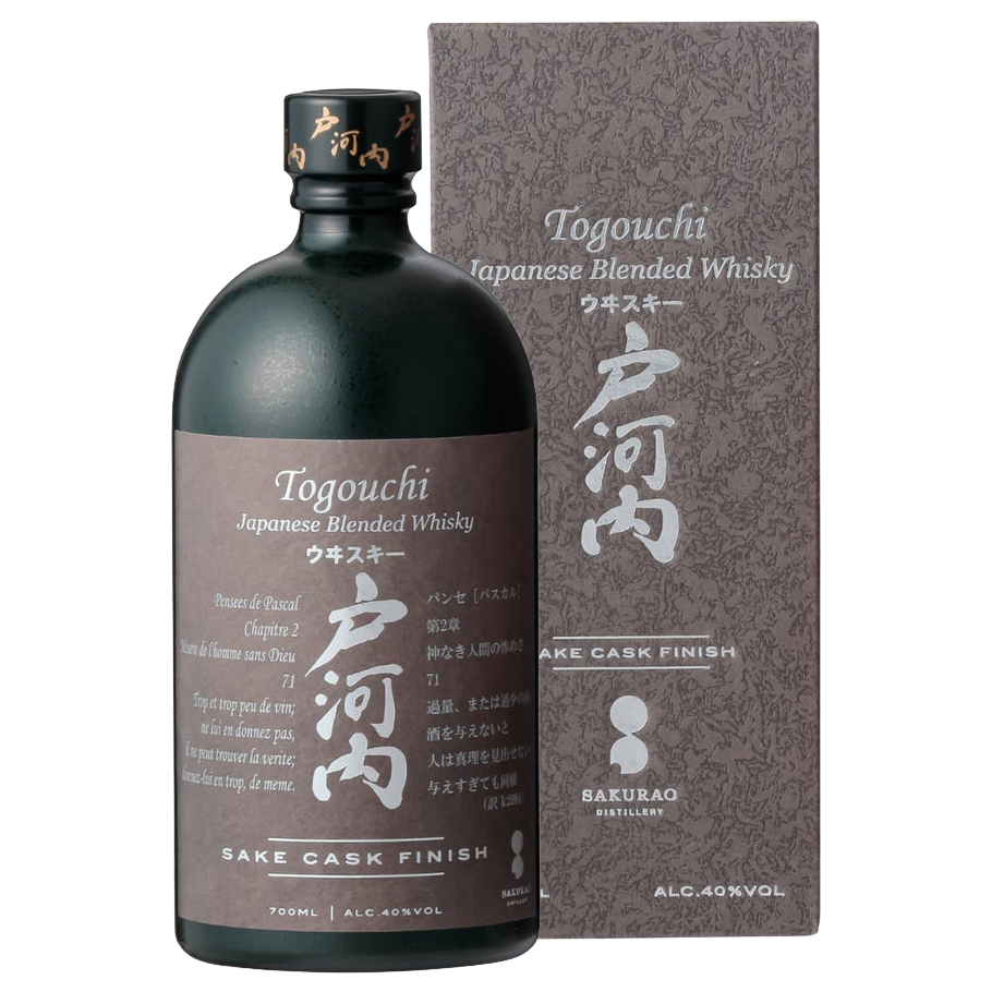 TOGOUCHI SAKE CASK FINISH JAPANESE WHISKY 40% 700ML (ITM206735) single bottle shot