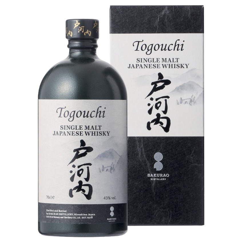 TOGOUCHI SINGLE MALT JAPANESE WHISKY 43% 700ML (ITM206737) single bottle shot